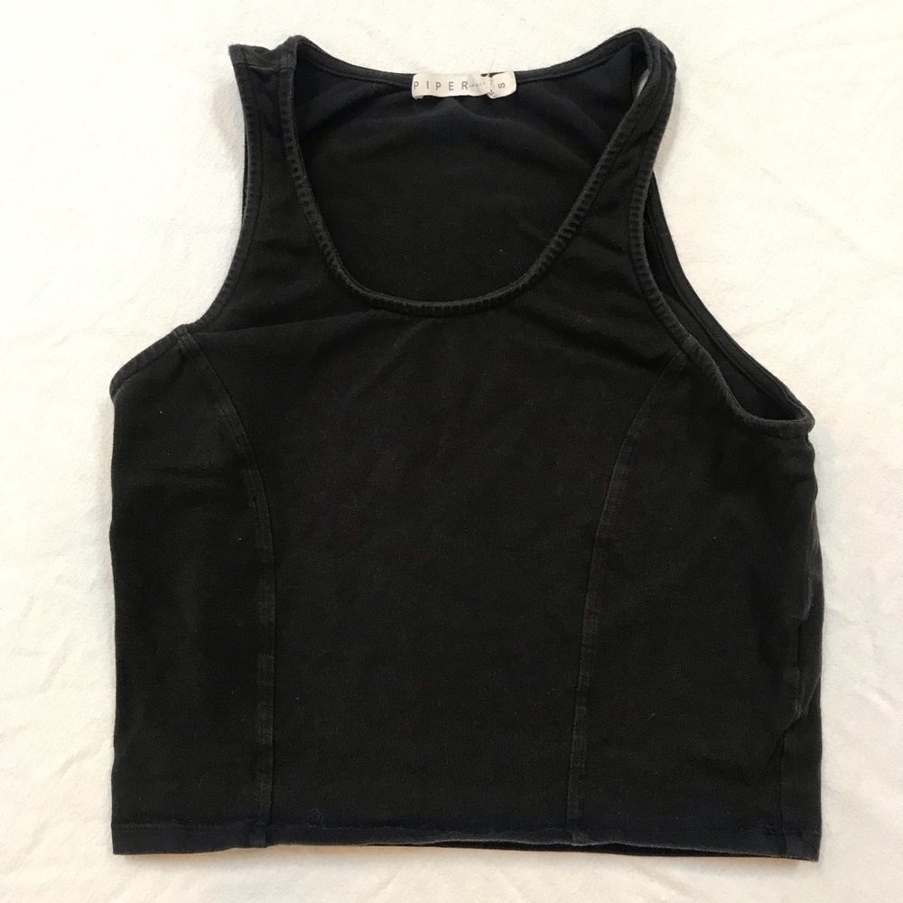 Black crop top